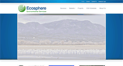 Desktop Screenshot of ecosphere-services.com