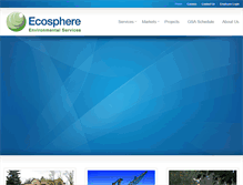 Tablet Screenshot of ecosphere-services.com